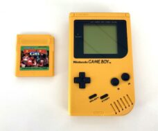 Gameboy Konsole Gelb 1A + Donkey Kong Land (Gameboy)