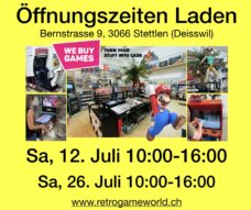 Öffnungszeiten Game-Shop (aktuell)